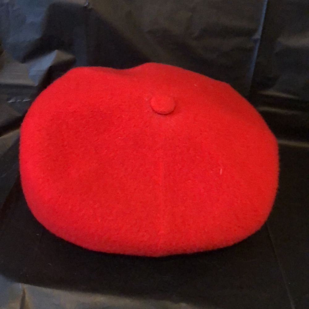 Red wool Spitfire Newsboy hat by Kangol ladies Medium  = size 7, new no tags. - Picture 5 of 6
